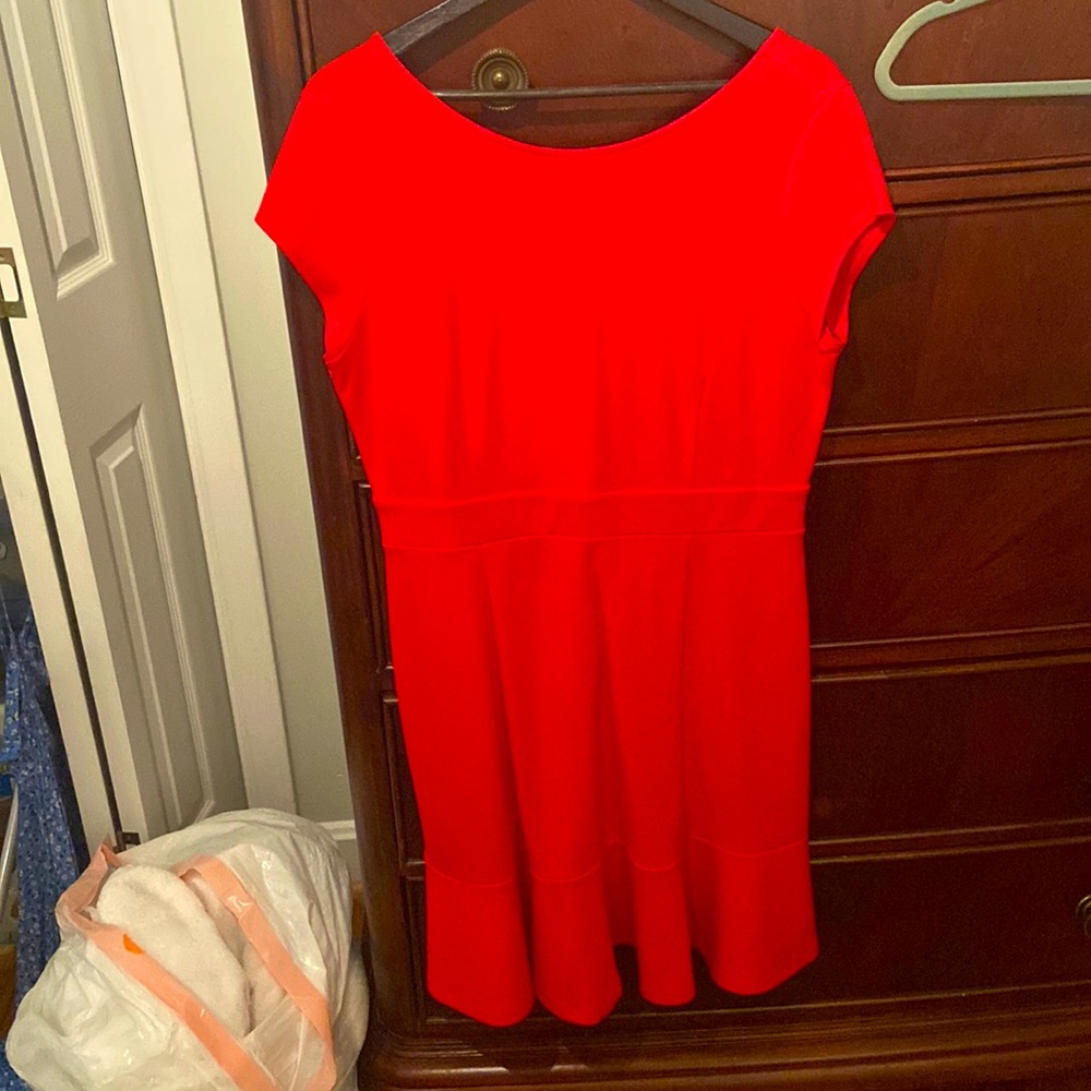 Red LOFT short dress